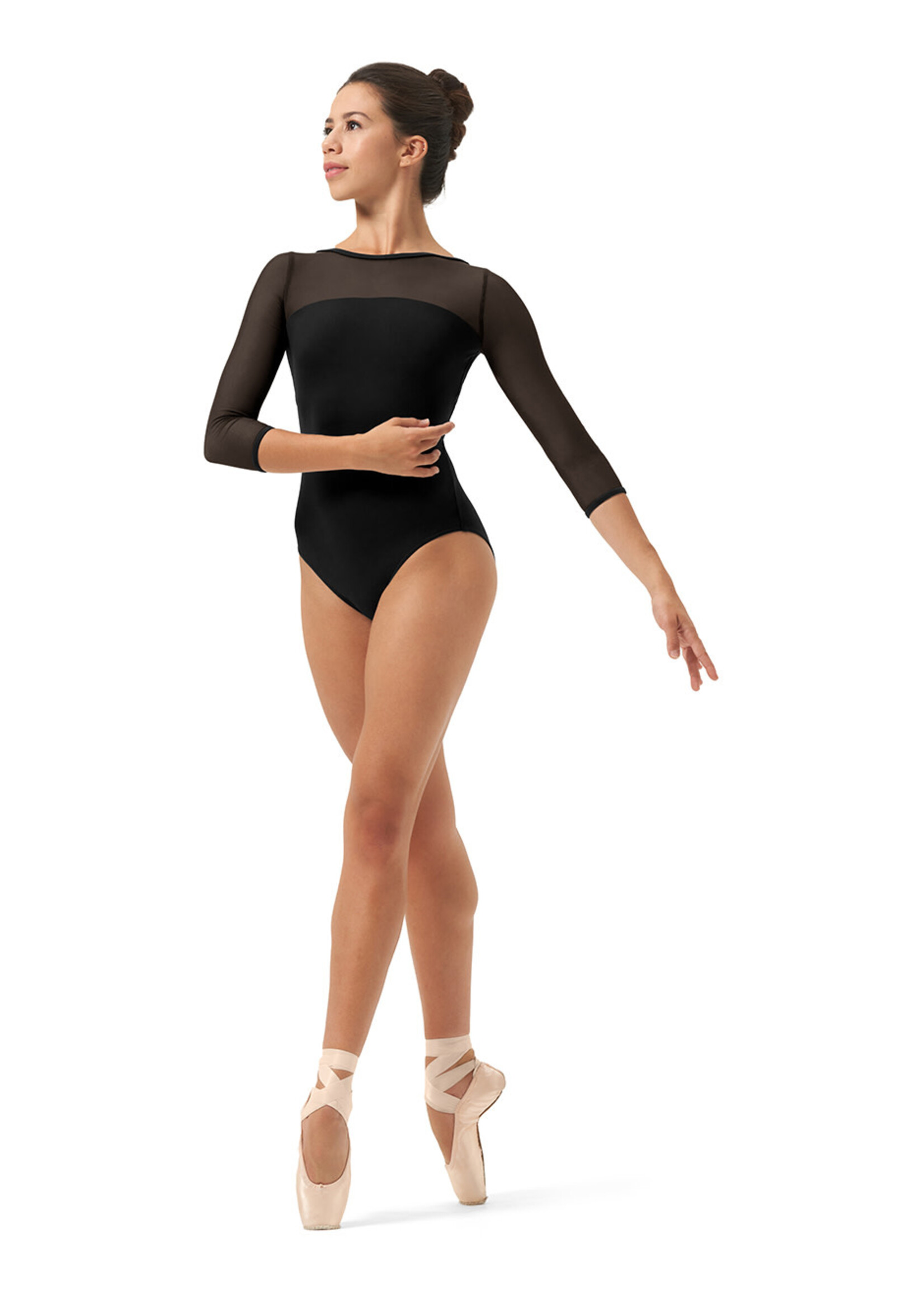 Mirella Mirella M1022LM Adult Strap Back 3/4 Sleeve Leotard