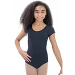 Basic Moves BM5831GN Child Mesh Back Short Sleeve Leotard