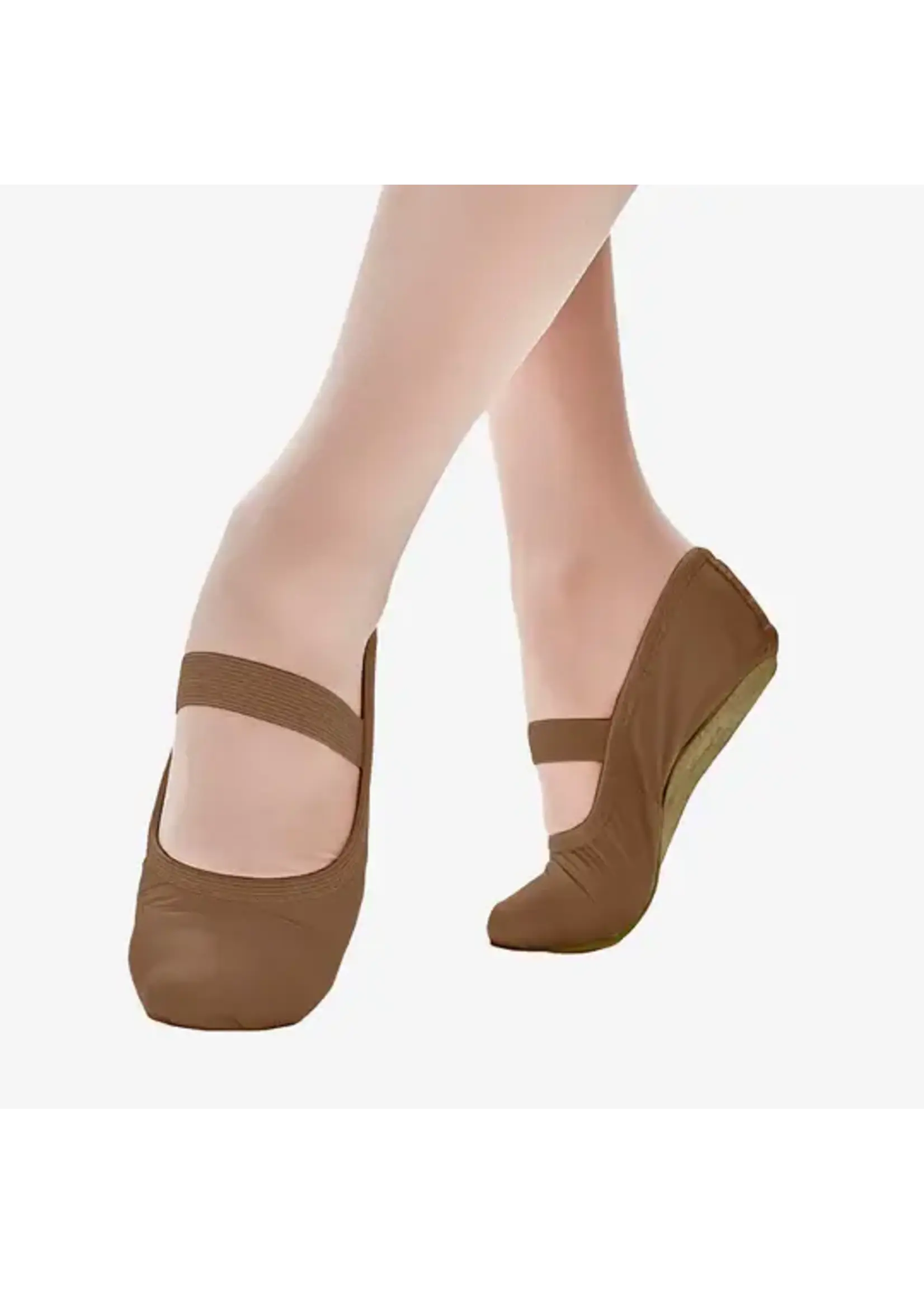 So Danca So Danca SD69S Girls Bella No Drawstring Leather Full Sole Ballet Shoe