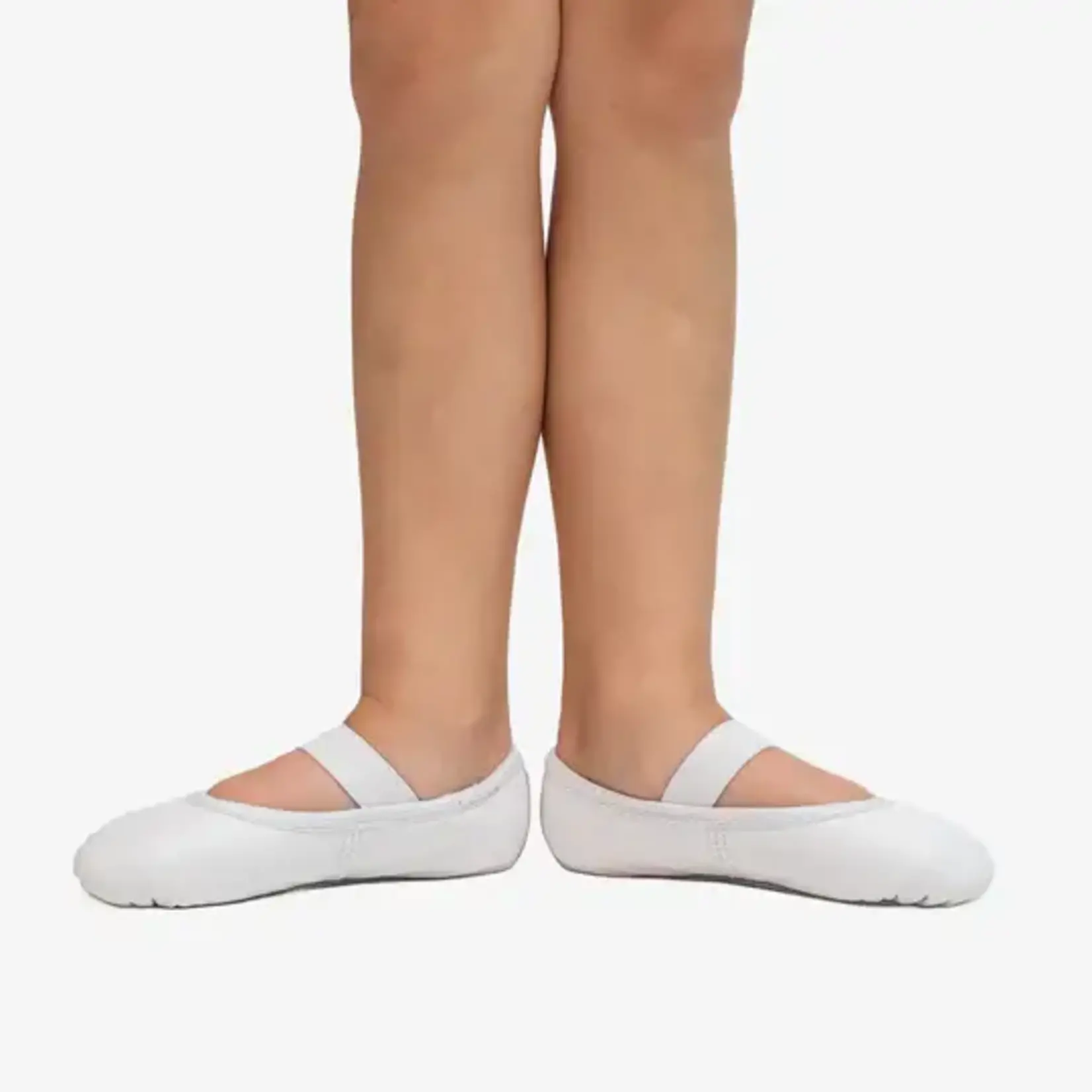 So Danca SD69S Girls Bella No Drawstring Leather Full Sole Ballet Shoe