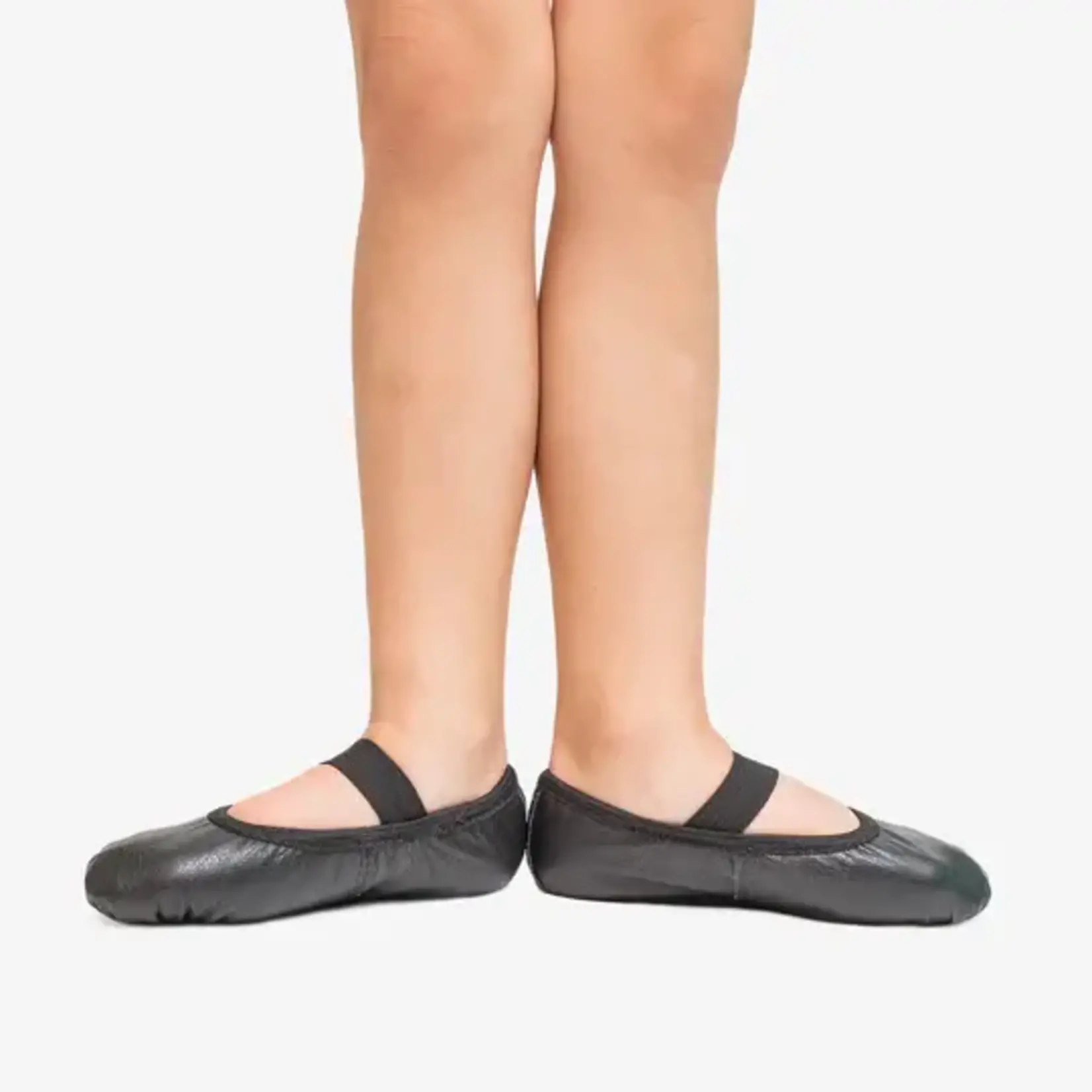 So Danca SD69S Girls Bella No Drawstring Leather Full Sole Ballet Shoe