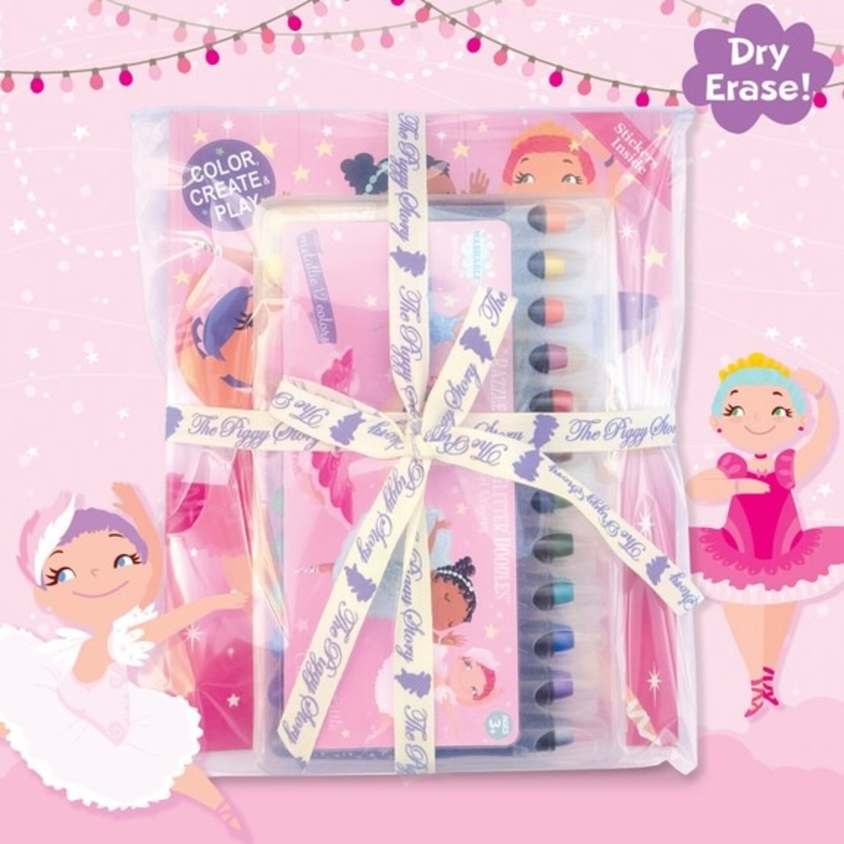 The Piggy Story Dry Erase Crayon Coloring Gift Set