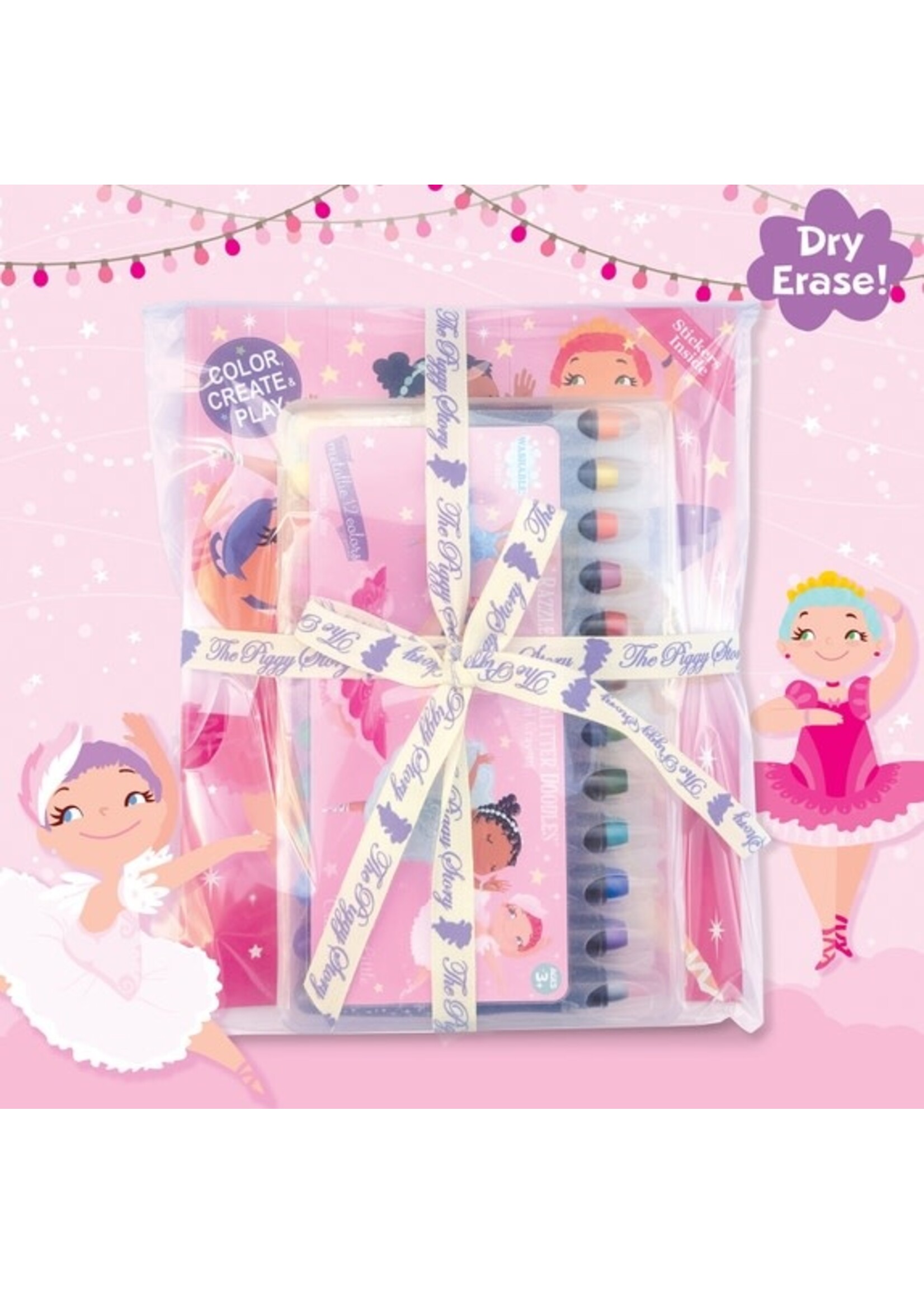 The Piggy Story The Piggy Story Dry Erase Crayon Coloring Gift Set