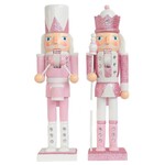 Santa's Workshop Inc 15" Pink Splendor Nutcrackers (Set of 2)