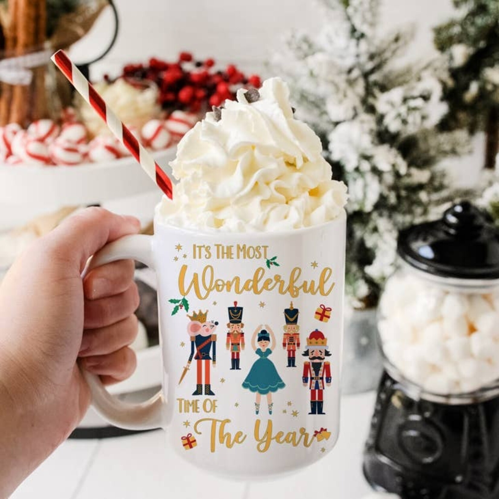 Love You a Latte Shop 15oz Most Wonderful Time Nutcracker Mug