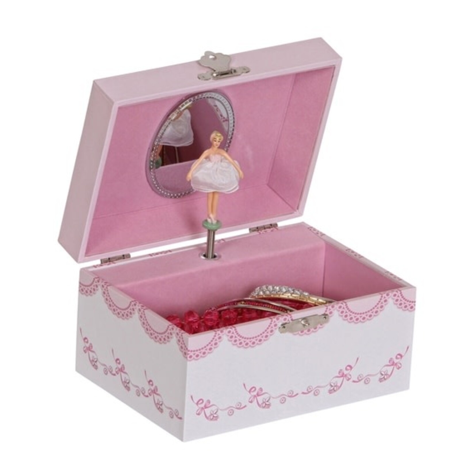 Mele and Co Clarice Musical Ballerina Jewelry Box Waltz Flowers
