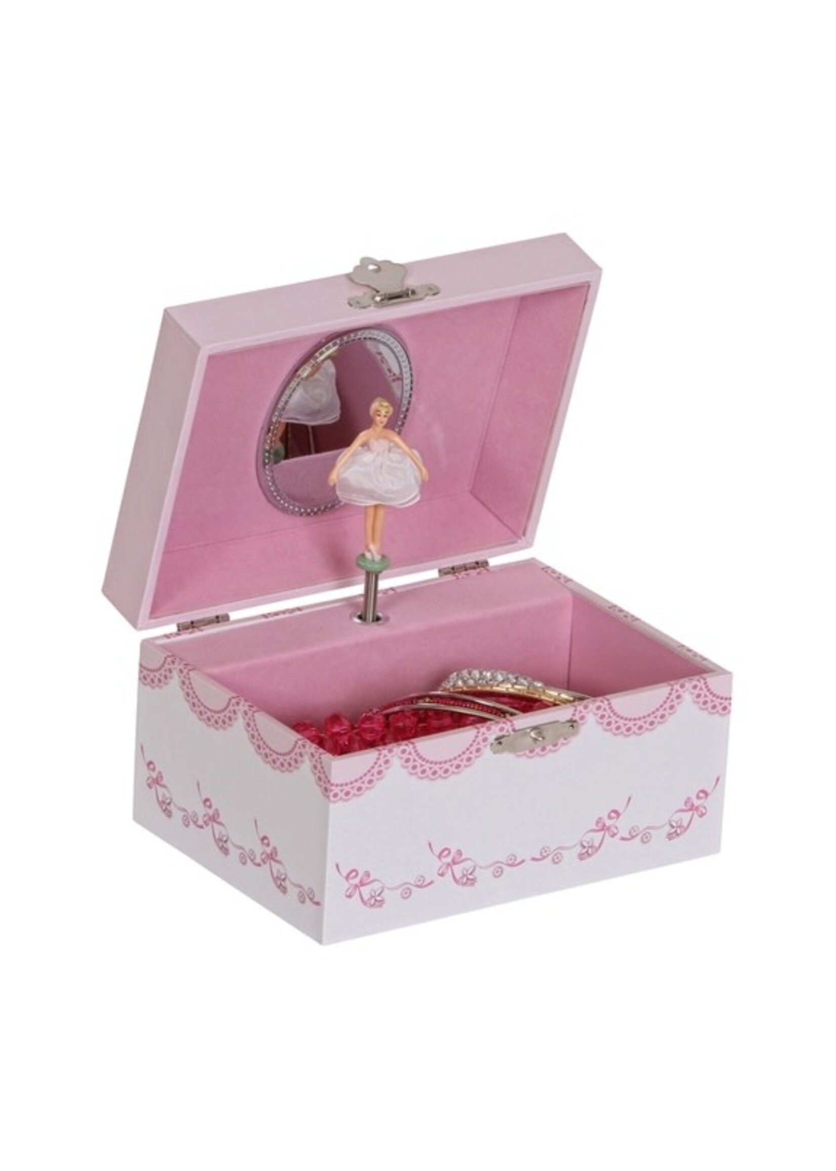 Mele and Co Mele and Co Clarice Musical Ballerina Jewelry Box Waltz Flowers