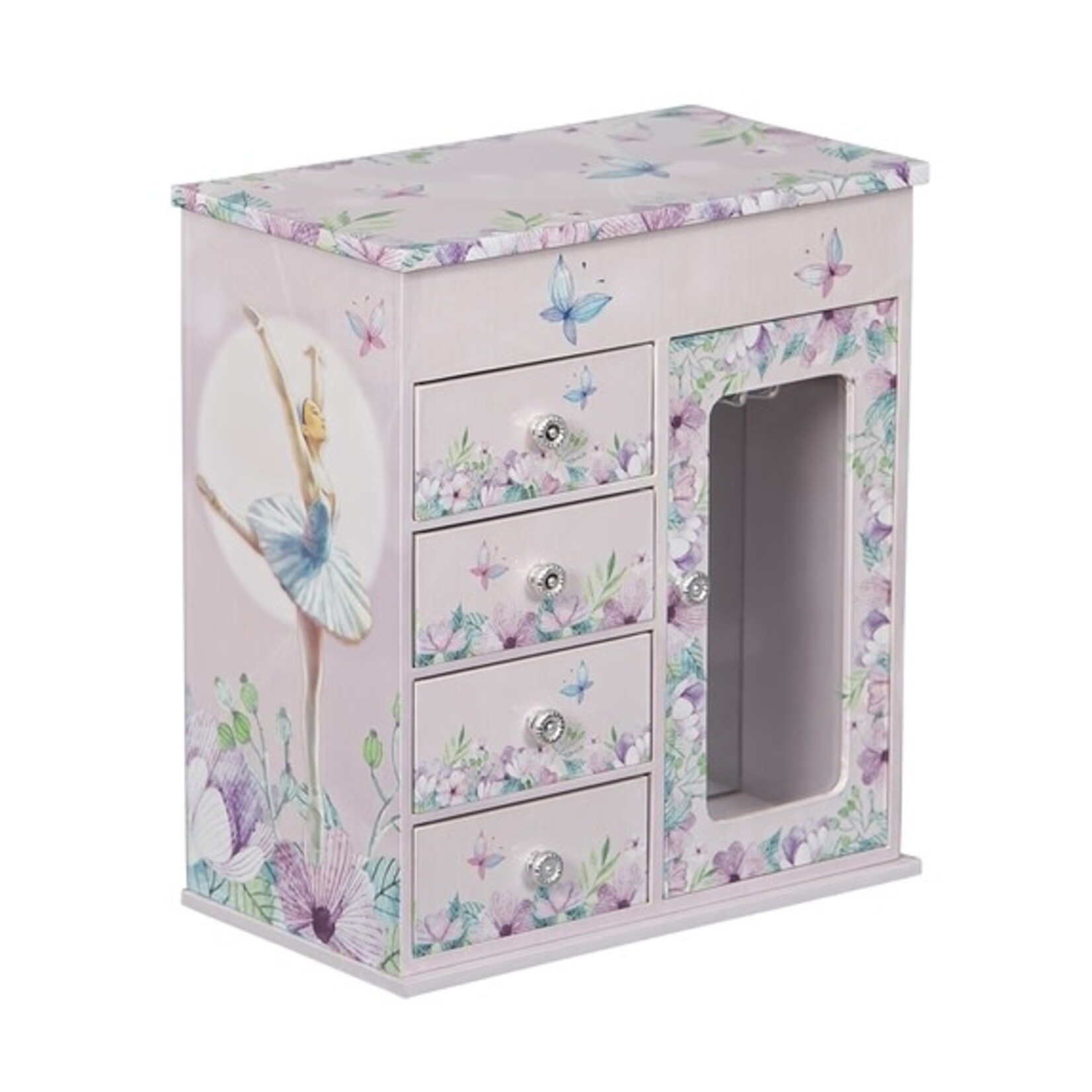 Mele and Co Liliana Musical Ballerina Jewelry Box Waltz Flowers