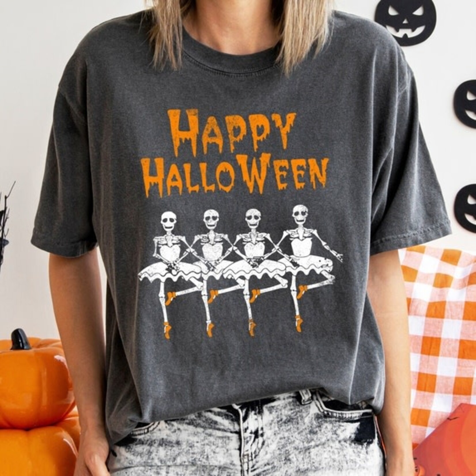 Refinery Number One LLC Halloween Ballerinas Vintage TShirt