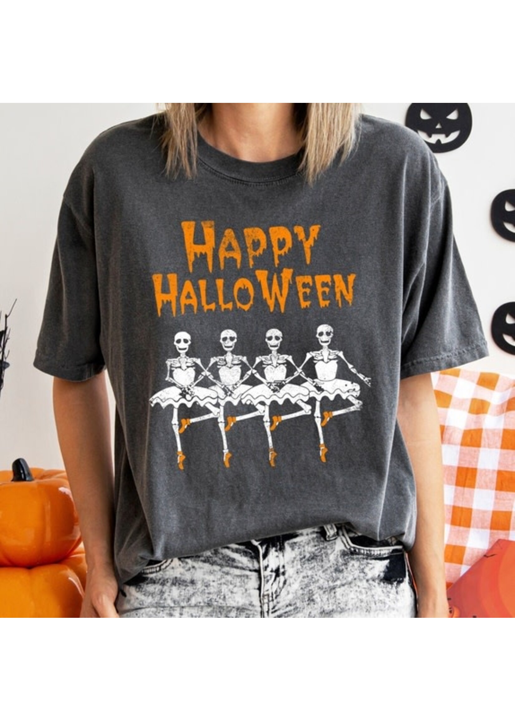 Refinery Number One LLC Refinery Number One LLC Halloween Ballerinas Vintage TShirt