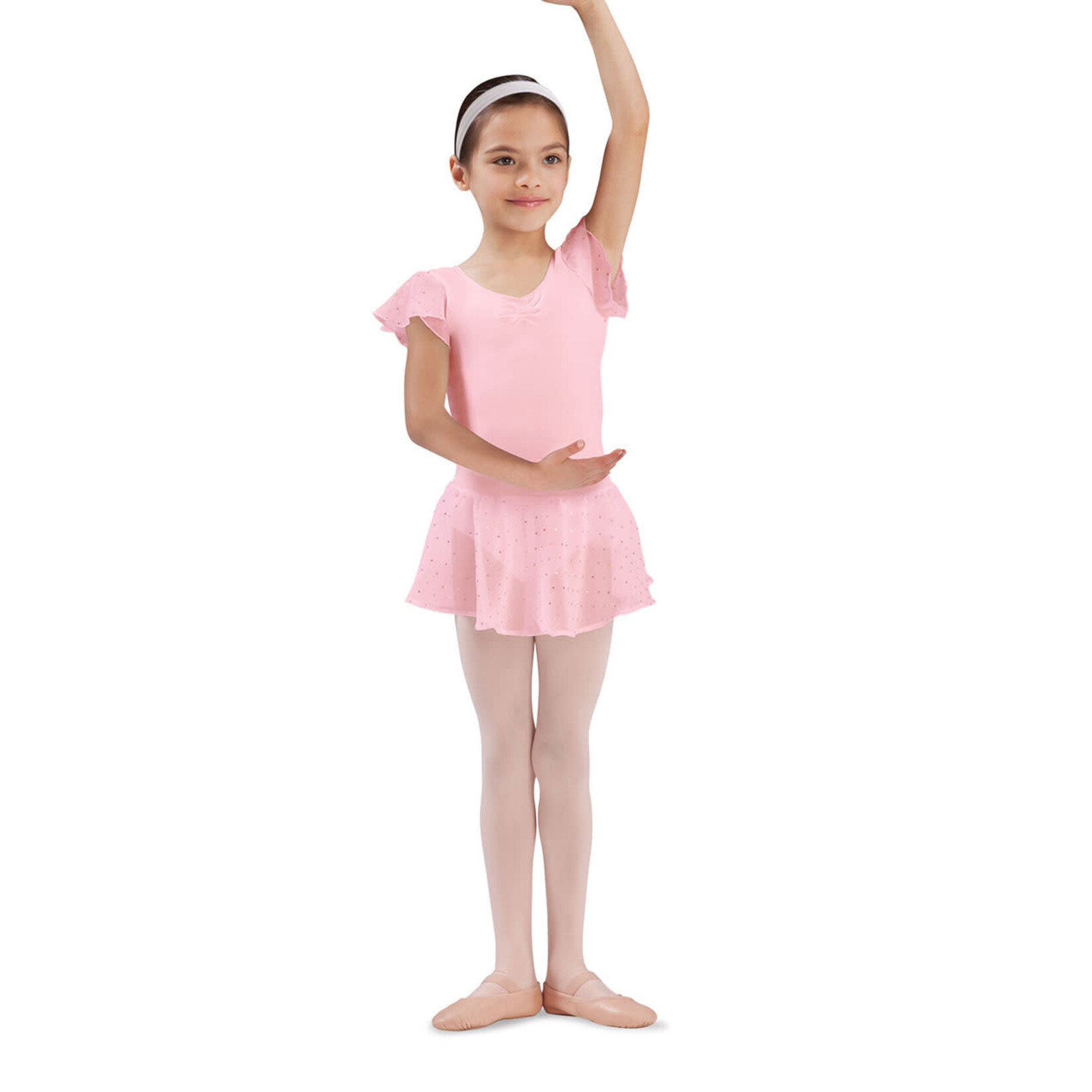 Bloch CR5161 Girls Georgette Sequin Pull On Skirt
