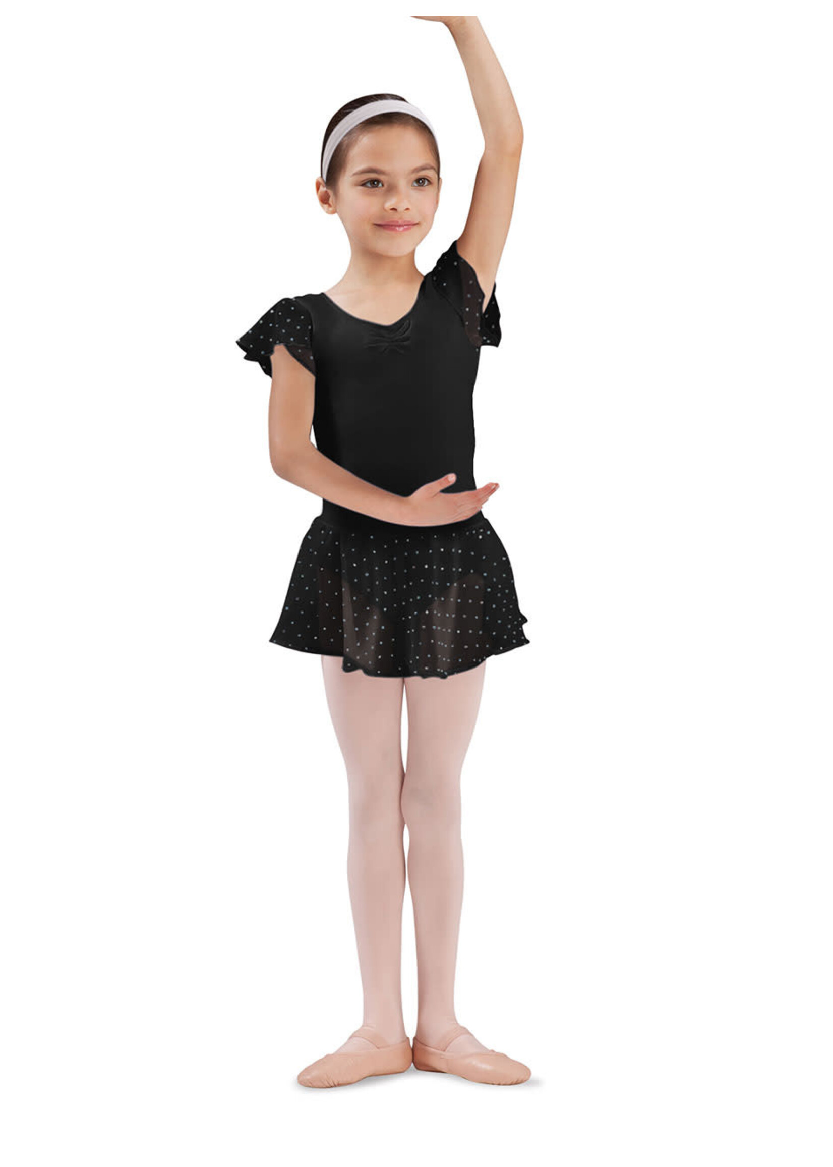 Bloch Bloch CR5161 Girls Georgette Sequin Pull On Skirt