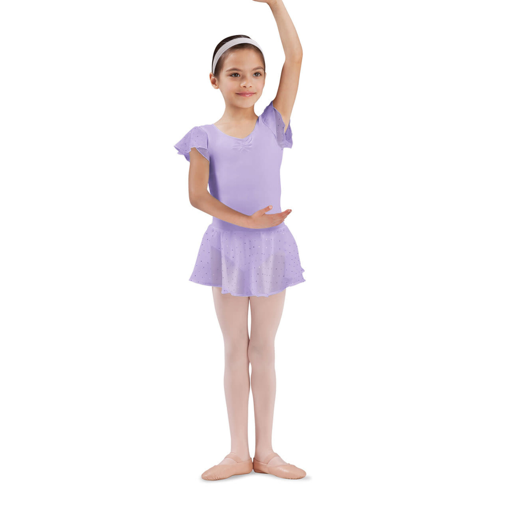 Bloch CR5161 Girls Georgette Sequin Pull On Skirt
