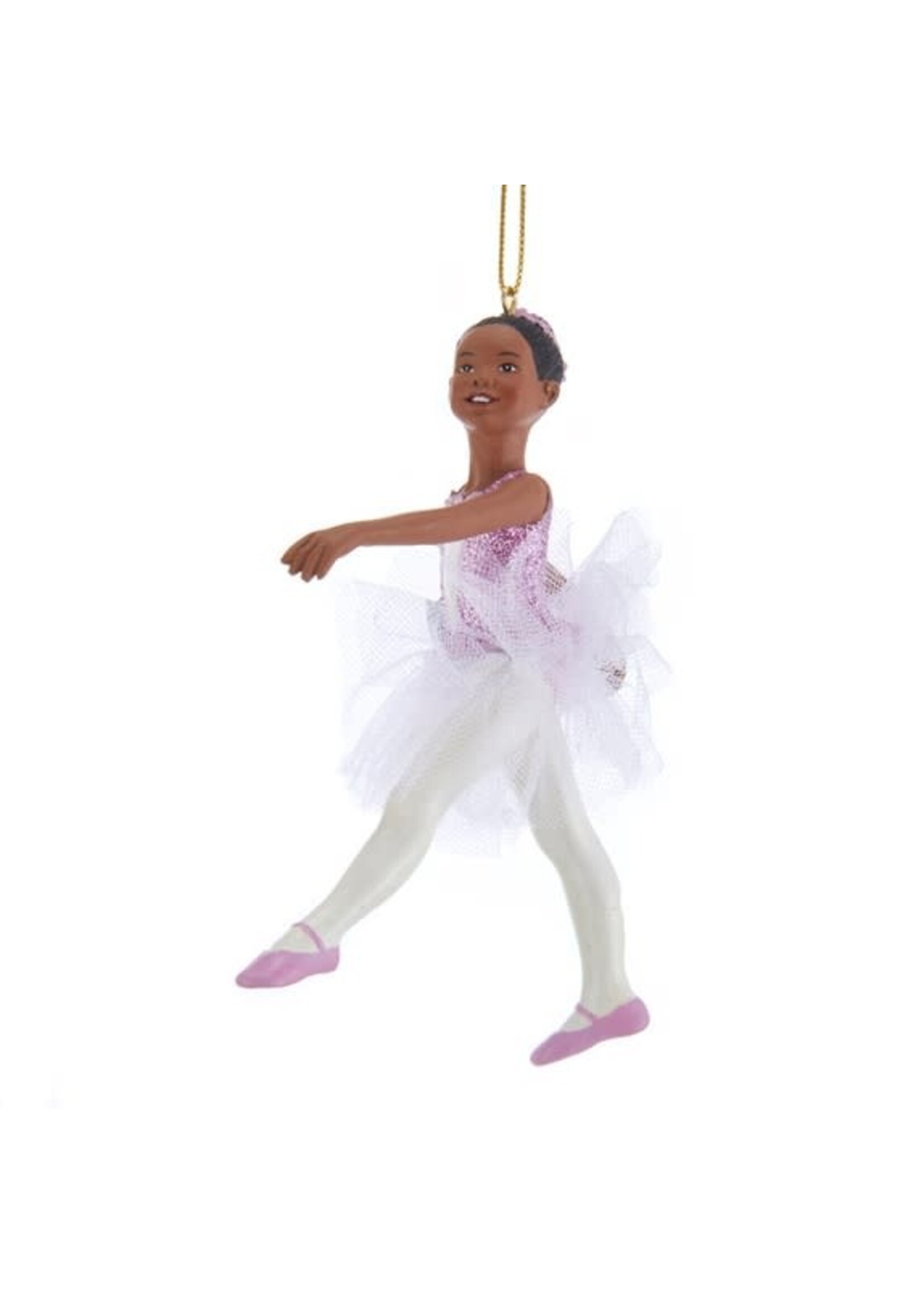 Kurt S. Adler, Inc. Kurt S Adler 4.5" African American Ballerina Ornament Single