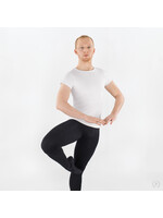 Movin' Easy Dancewear Eurotard 44100 Adult Unisex Microfiber Crew Neck Short Sleeve Dance Shirt (Ballet Austin Logo)