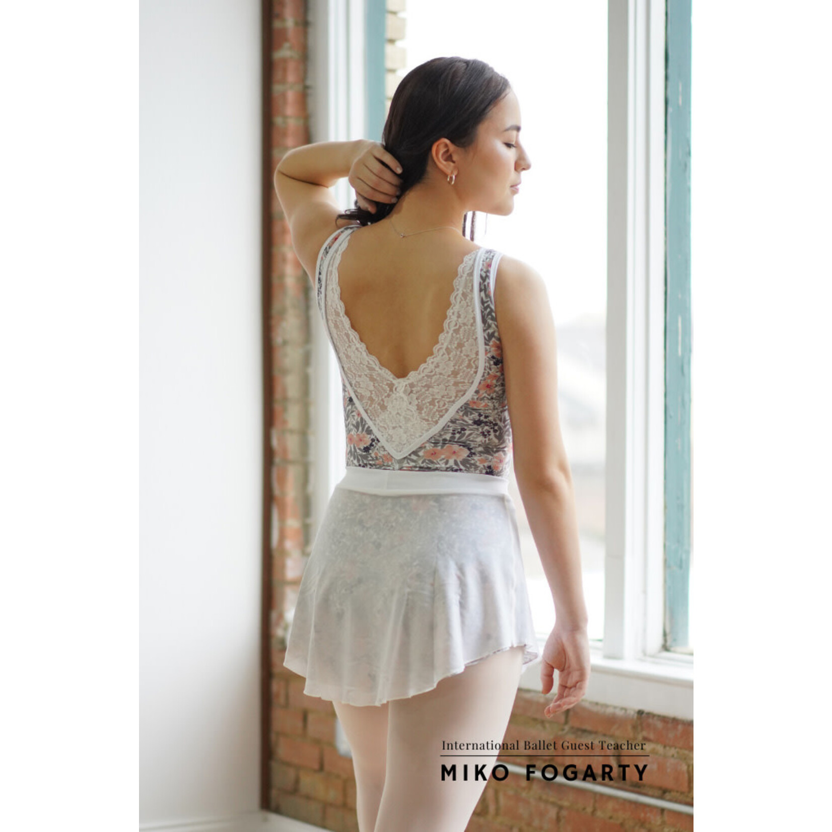 AK Dancewear 2105C Adult Ava in Chelsea Princess Seam Lace Back Leotard