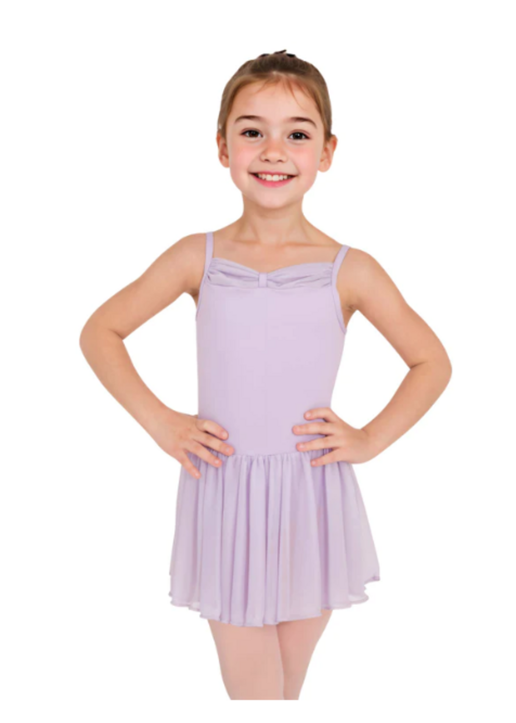Angelo Luzio Girls Camisole Chiffon Skirted Leotard C771