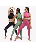 So Danca So Danca RDE2630  Womens Maelle Mock Neck Crop Top