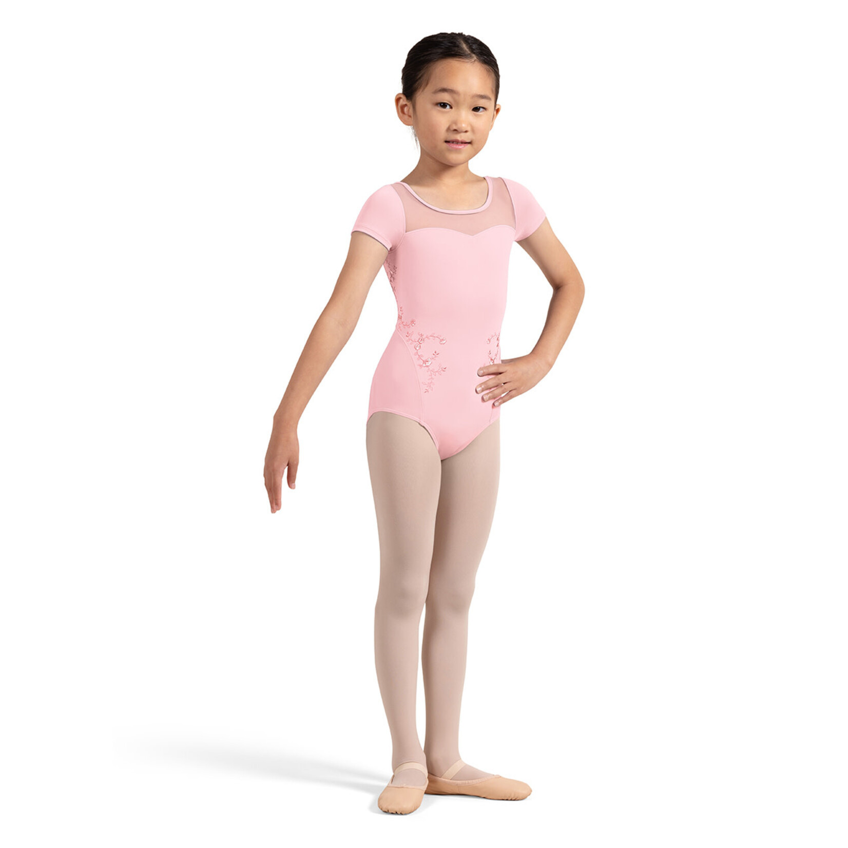 Bloch CL4242 Child Embroidered Cap Sleeve Leotard