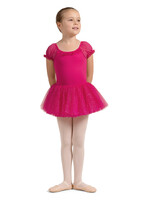 Mirella Mirella M1559C Child Cap Sleeve Tutu Leotard