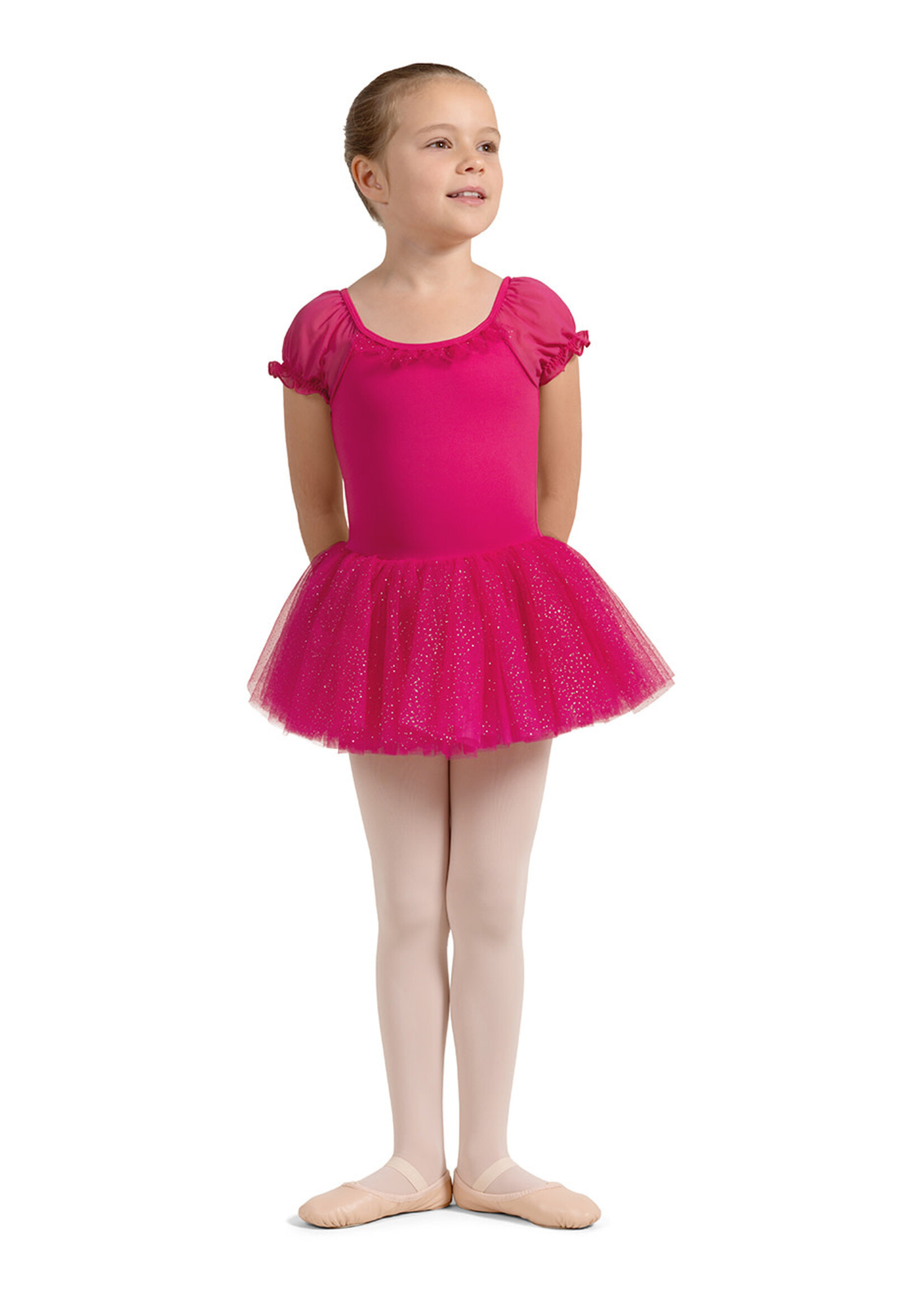 Mirella Mirella M1559C Child Cap Sleeve Tutu Leotard