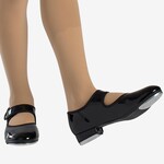 So Danca So Danca TA37 Taki Childrens Velcro Tap Shoes Black Patent 2 Wide