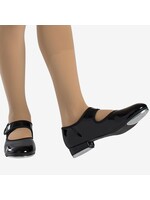 So Danca So Danca TA37 Taki Childrens Velcro Tap Shoes Black Patent 2.5 Wide