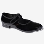 So Danca So Danca TA37 Taki Childrens Velcro Tap Shoes Black Patent 3 Wide