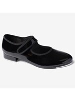 So Danca So Danca TA37 Taki Childrens Velcro Tap Shoes Black Patent 1.5 Medium