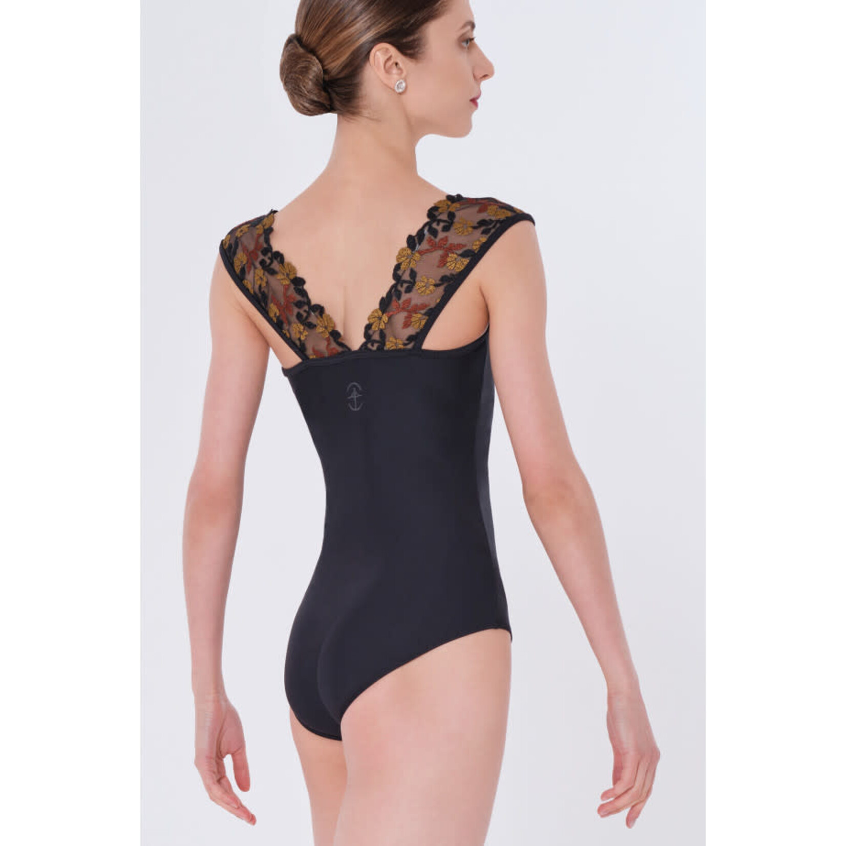 Wear Moi Wear Moi Adult Gemma Floral Tulle Strap Leotard