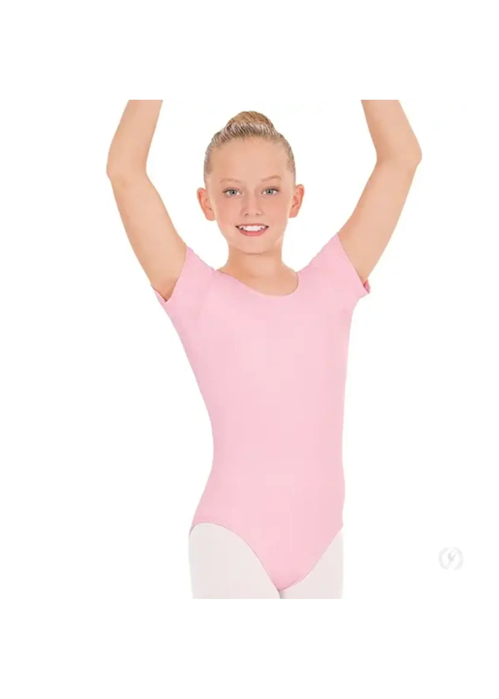 Eurotard Eurotard 44475c Girls Short Sleeve Microfiber Leotard