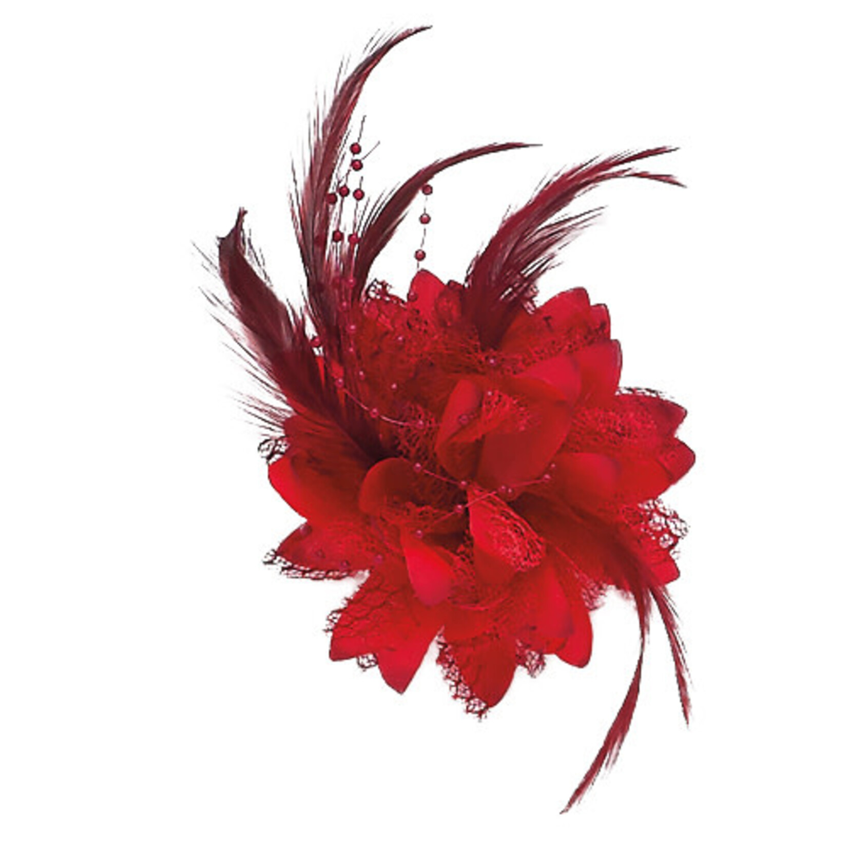 Dasha 2365 Bead and Feather Clip Assorted