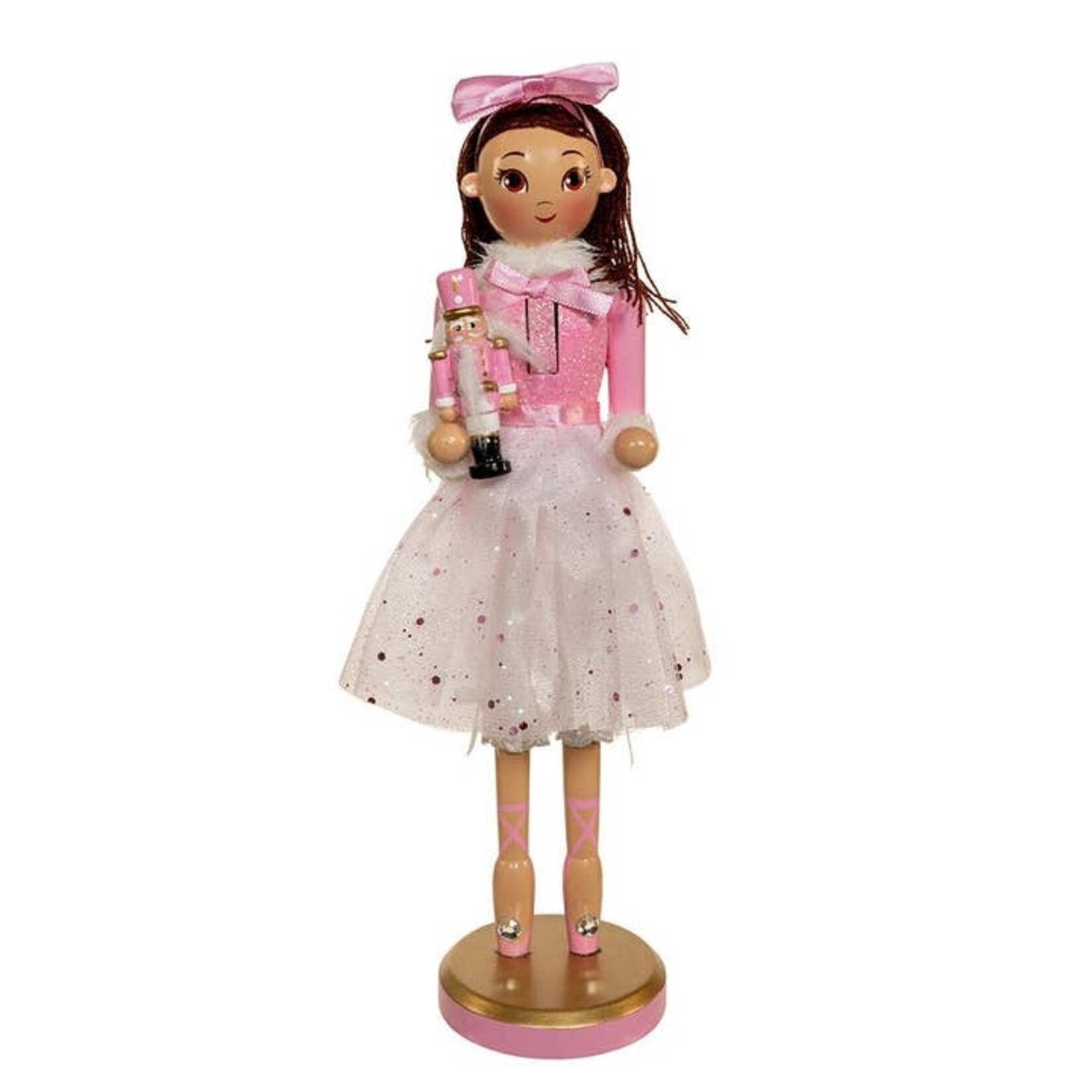 Kurt S. Adler, Inc. Kurt S Adler 12" Pink Clara Ballerina Nutcracker