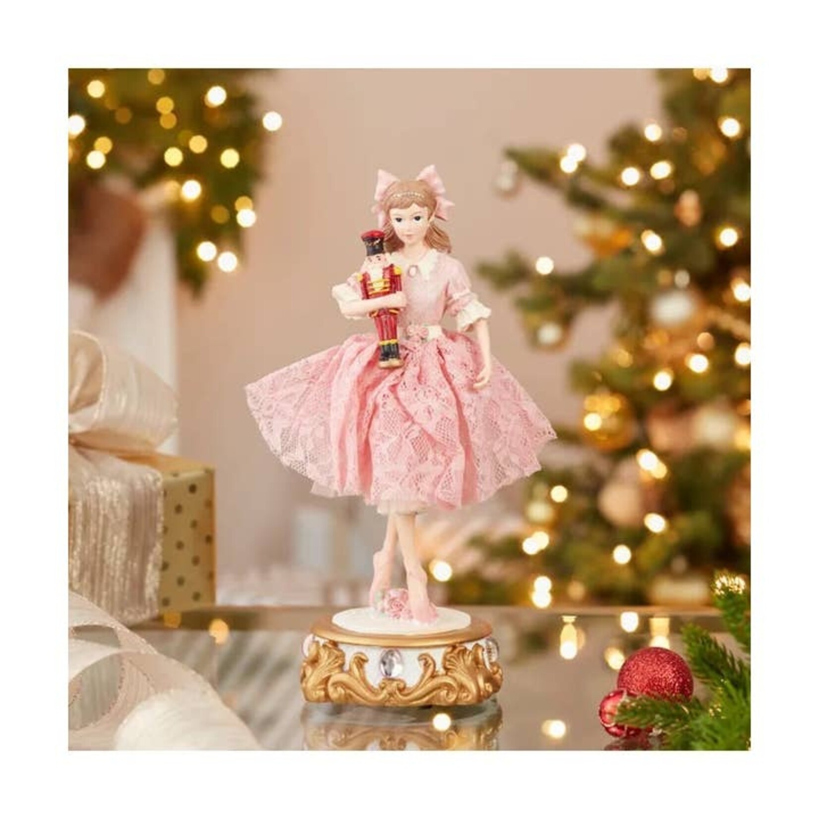 Kurt S. Adler, Inc. Kurt S Adler Clara  Ballet Nutcracker Musical Tabletop Decor