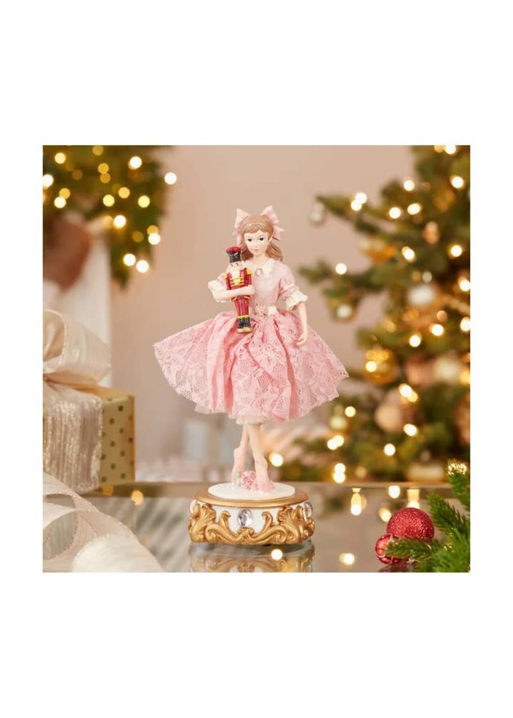 Kurt S. Adler, Inc. Kurt S Adler Clara  Ballet Nutcracker Musical Tabletop Decor