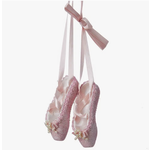 Kurt S. Adler, Inc. Kurt S Adler 8" Resin Pink Glitter Ballet Shoes Ornament Single