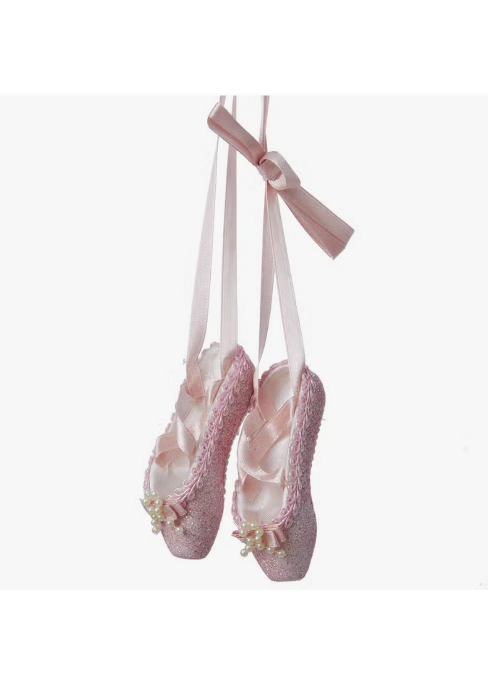Kurt S. Adler, Inc. Kurt S Adler 8" Resin Pink Glitter Ballet Shoes Ornament Single