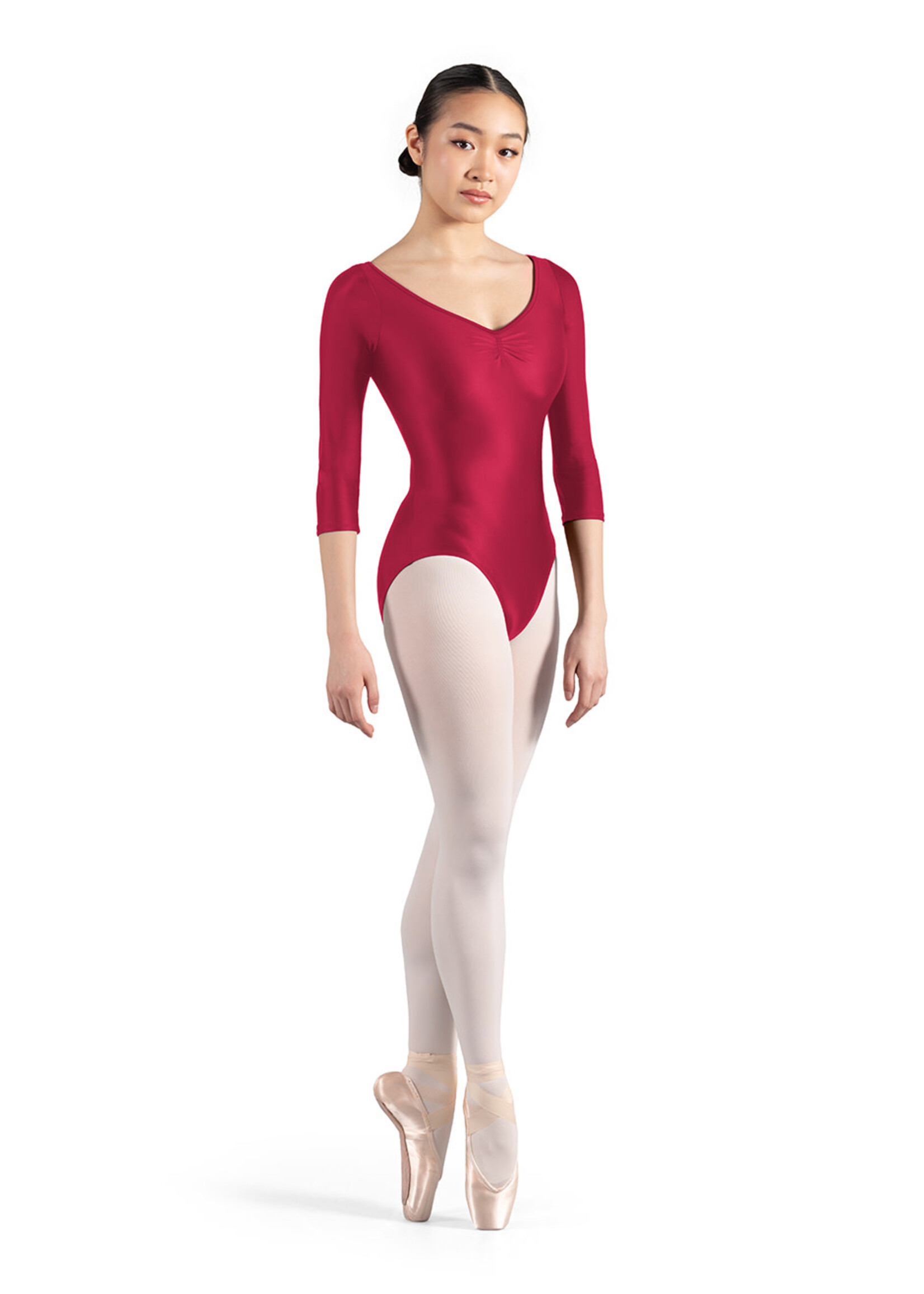 Bloch Bloch M1023LM Adult V Neck 3/4 Sleeve Leotard