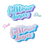 Movin' Easy Dancewear Folklorico Dancer Vinyl Sticker