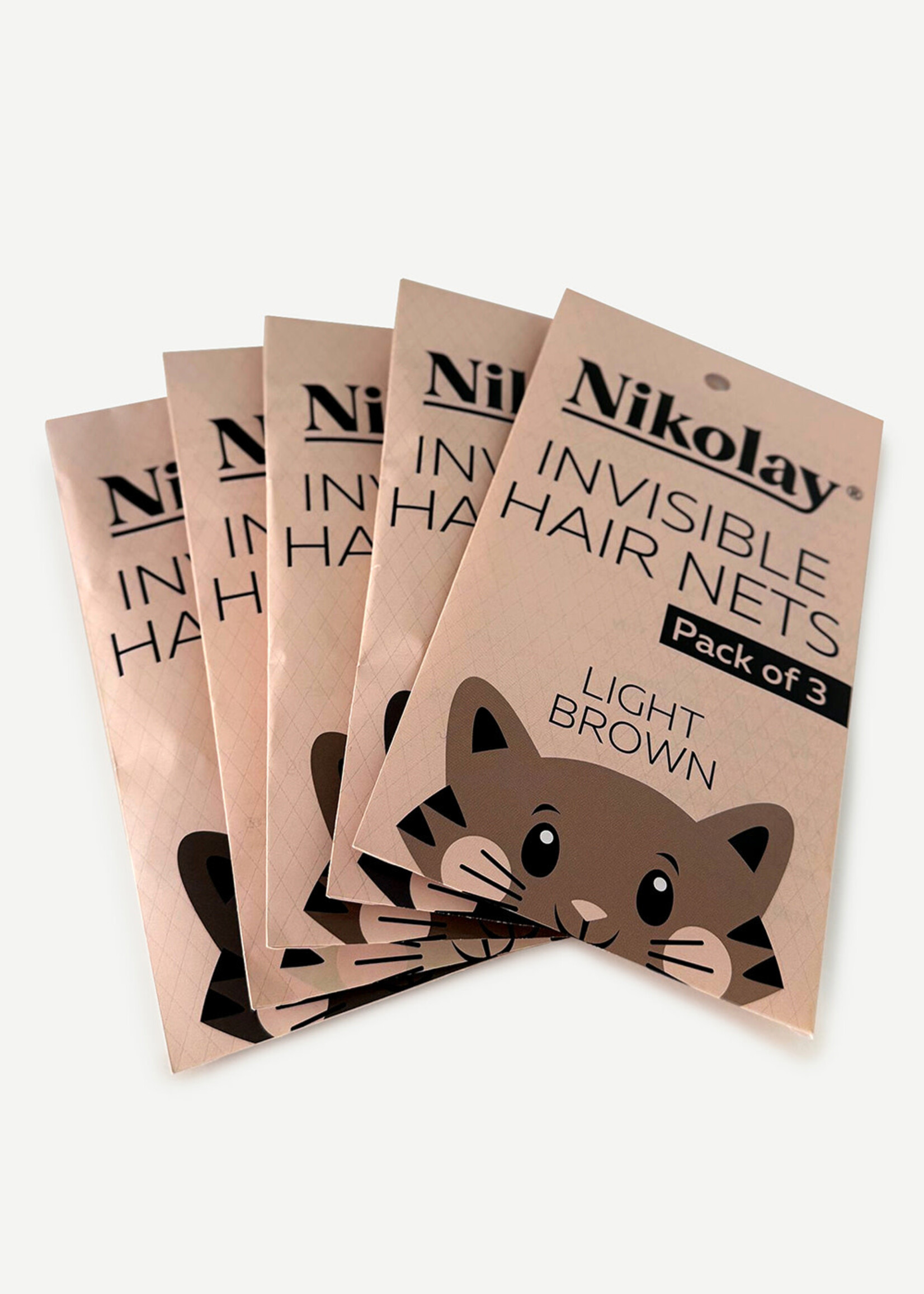 Nikolay Nikolay HA2005N Invisible Hair Nets (Pack of 3)
