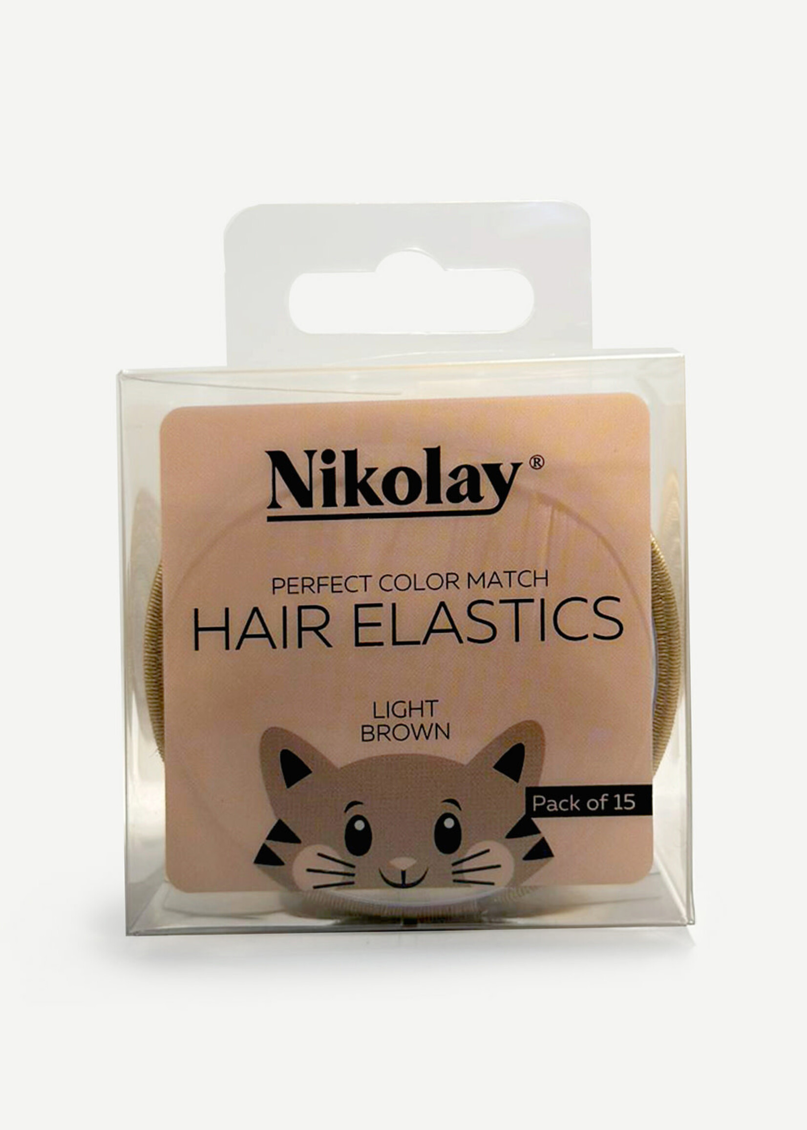 Nikolay Nikolay HA1001N Hair Elastics, pack of 15