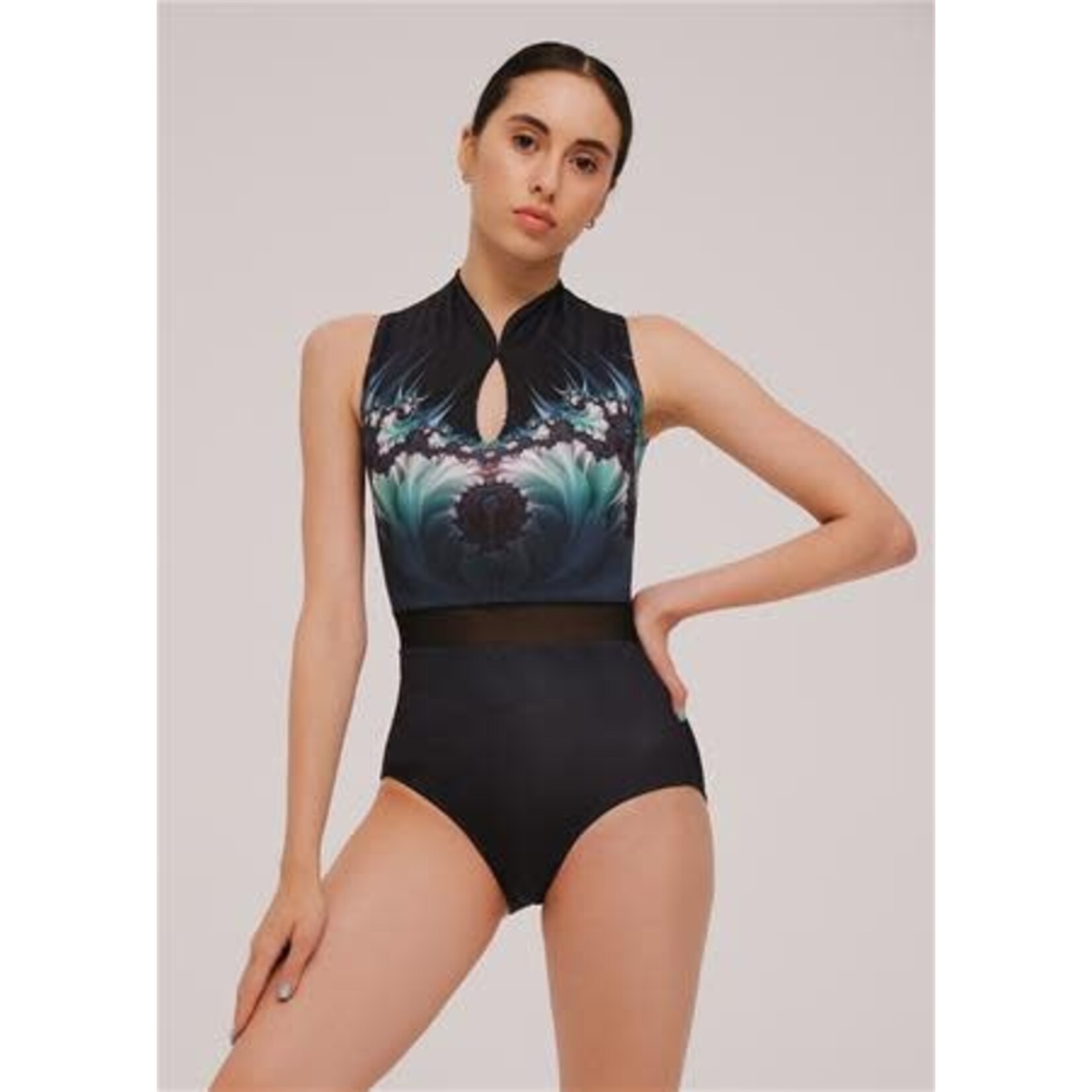 Nikolay DA4022LP Raven High Neck Leotard