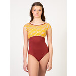 Suffolk 2684A Adult Daisy Empire Sweetheart Cap Sleeve Leotard
