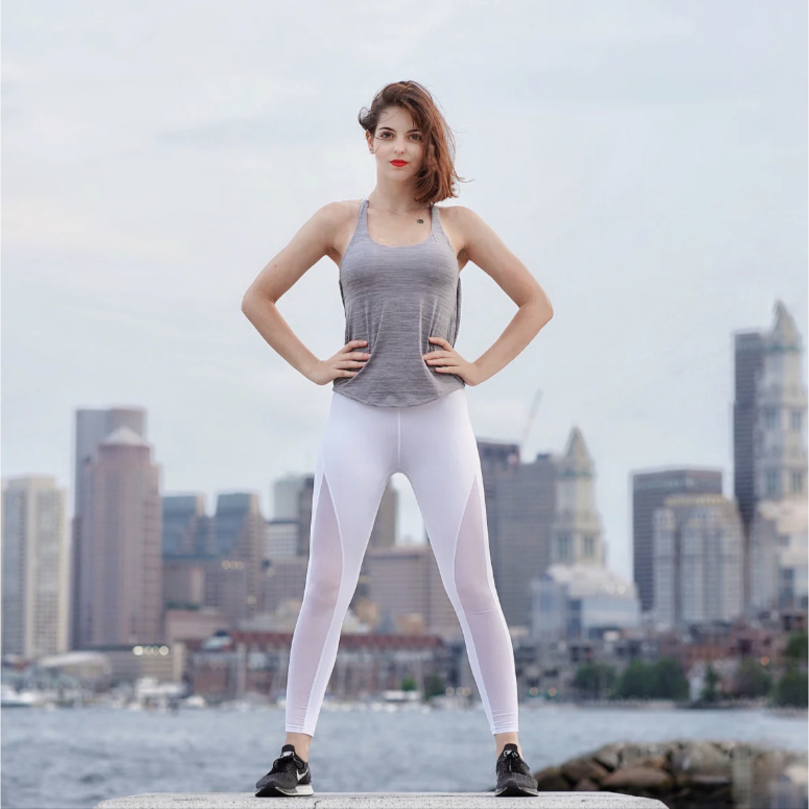 MyZiji T-Strap Athletic Tank Top