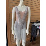 MyZiji MyZiji Silver Stones and Chains Dance Costume M/L