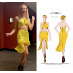 MyZiji Design S08 Two Piece Latin Dance Costume