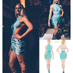 MyZiji MyZiji Design S02 Two Piece Latin Dance Costume