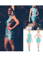 MyZiji MyZiji Design S02 Two Piece Latin Dance Costume