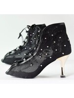 MyZiji MyZiji Rose Lace Up Ankle Booties