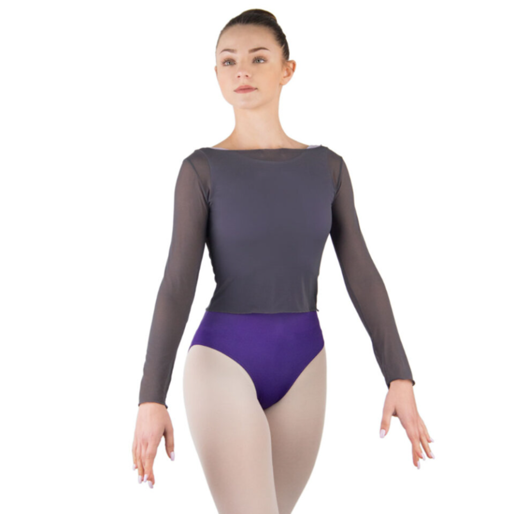 Ballet Rosa Womens Natasha Mesh Longsleeve Top